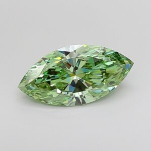 Marquise 2 ct. Green VVS2  EX EX  CVD Lab Grown Diamond