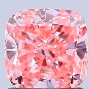 Cushion 1.33 ct. Pink VVS2  EX VG  CVD Lab Grown Diamond