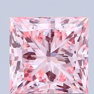Princess 1.6 ct. Pink VVS2  VG VG  CVD Lab Grown Diamond