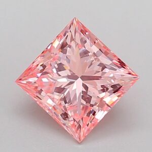 Princess 1.73 ct. Pink VVS2  VG VG  CVD Lab Grown Diamond