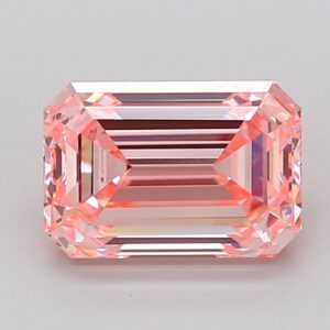 Emerald 2.29 ct. Pink VVS2  EX EX  CVD Lab Grown Diamond