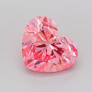Heart 1 ct. Pink VS1  EX EX  CVD Lab Grown Diamond
