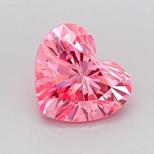 Heart 1.01 ct. Pink VVS2  VG VG  CVD Lab Grown Diamond