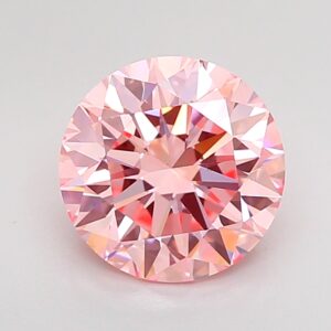 Round 2 ct. Pink VS1 EX EX EX  CVD Lab Grown Diamond