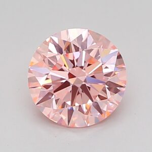 Round 1.08 ct. Pink VVS2 ID EX EX  CVD Lab Grown Diamond