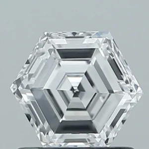 Hexagonal 1.02 ct. Pink VVS2  VG VG  CVD Lab Grown Diamond