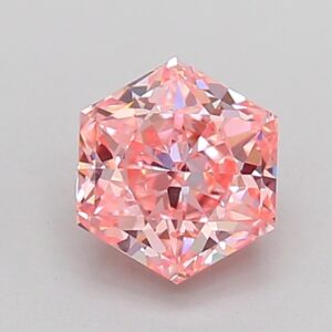 Hexagonal 1.05 ct. Pink VVS2  VG VG  CVD Lab Grown Diamond