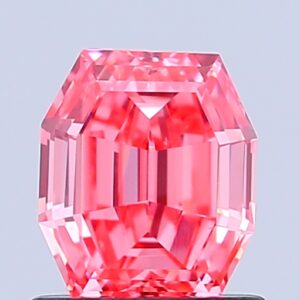 Octagonal 1 ct. Pink VS2  VG EX  CVD Lab Grown Diamond