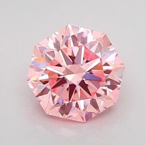 Octagonal 1 ct. Pink VS2  EX EX  CVD Lab Grown Diamond