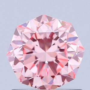 Octagonal 1.01 ct. Pink VS2  EX EX  CVD Lab Grown Diamond