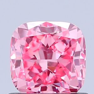 Cushion 0.96 ct. Pink VVS2  VG VG  CVD Lab Grown Diamond
