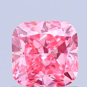 Cushion 0.99 ct. Pink VVS2  VG VG  CVD Lab Grown Diamond