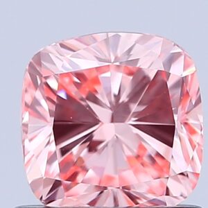 Cushion 1 ct. Pink VVS2  VG VG  CVD Lab Grown Diamond