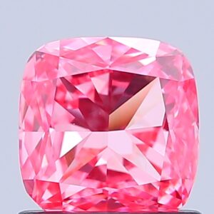 Cushion 1.03 ct. Pink VVS2  EX VG  CVD Lab Grown Diamond