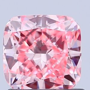Cushion 1.06 ct. Pink VS1  EX VG  CVD Lab Grown Diamond
