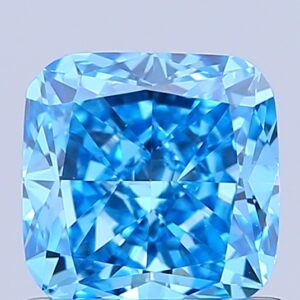 Cushion 1.05 ct. Blue VVS2  EX EX  CVD Lab Grown Diamond