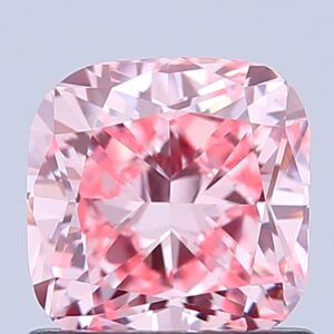 Cushion 1.05 ct. Pink VVS2  EX VG  CVD Lab Grown Diamond