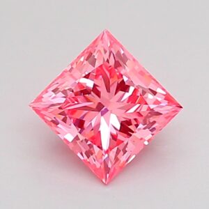 Princess 0.8 ct. Pink VS1  EX VG  CVD Lab Grown Diamond