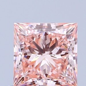 Princess 0.78 ct. Pink VVS2  EX VG  CVD Lab Grown Diamond