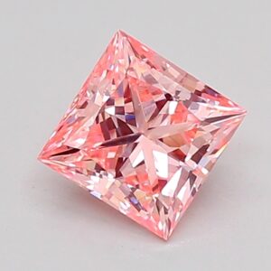 Princess 0.92 ct. Pink VVS2  VG EX  CVD Lab Grown Diamond