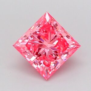 Princess 1.04 ct. Pink VVS2  VG VG  CVD Lab Grown Diamond