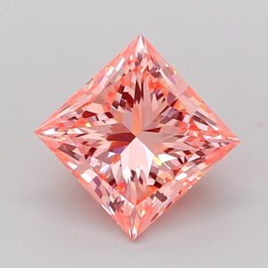 Princess 1.47 ct. Pink VS1  VG VG  CVD Lab Grown Diamond