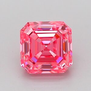 Asscher 1.01 ct. Pink VS1 EX EX CVD Lab Grown Diamond