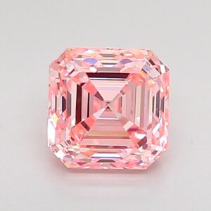 Asscher 1.03 ct. Pink VVS2 EX VG CVD Lab Grown Diamond