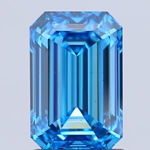 Emerald 2.03 ct. Blue VS2  VG EX  CVD Lab Grown Diamond