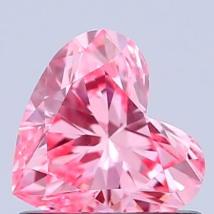 Heart 0.76 ct. Pink VVS2  VG VG  CVD Lab Grown Diamond