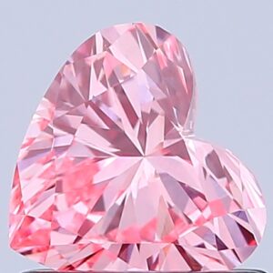 Heart 0.73 ct. Pink VS2  VG VG  CVD Lab Grown Diamond
