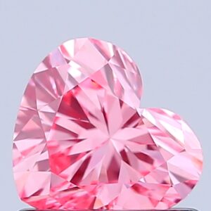 Heart 0.78 ct. Pink VVS2  VG VG  CVD Lab Grown Diamond