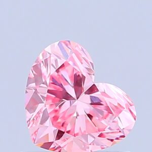 Heart 0.78 ct. Pink VVS2  VG VG  HPHT Lab Grown Diamond