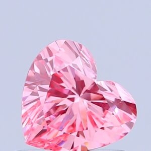 Heart 0.77 ct. Pink VVS2  VG VG  CVD Lab Grown Diamond