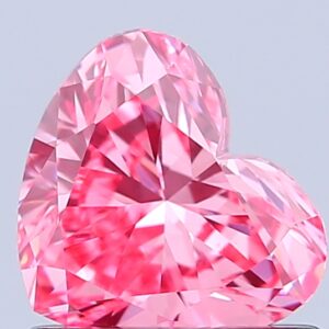 Heart 0.82 ct. Pink VVS2  VG VG  CVD Lab Grown Diamond