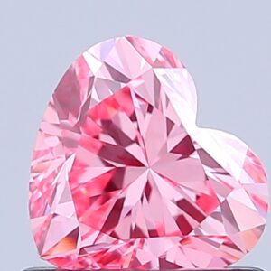Heart 0.8 ct. Pink VS1  VG EX  CVD Lab Grown Diamond