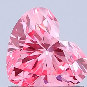 Heart 0.85 ct. Pink VS1  VG VG  CVD Lab Grown Diamond