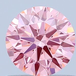 Round 0.76 ct. Pink VVS2 ID EX EX  CVD Lab Grown Diamond