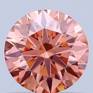 Round 0.73 ct. Pink VVS2 ID EX EX  CVD Lab Grown Diamond