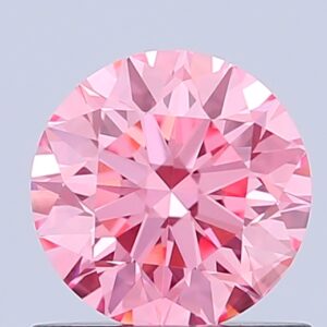 Round 0.83 ct. Pink VS2 EX EX EX  CVD Lab Grown Diamond